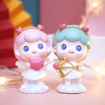

Creative Cupid Angel Resin Art Statue Valentine's Day Wedding Gift Home Decoration Accessories Tabletop Miniature Figurines