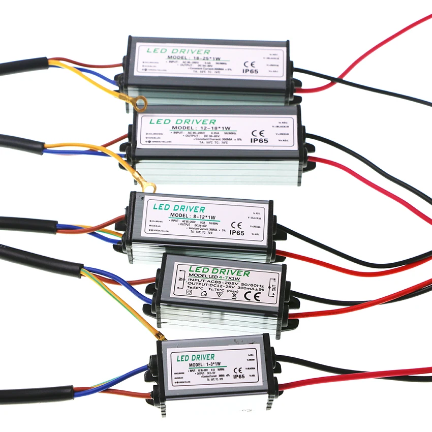 

IP65 Waterproof Led Driver 300mA Transformer Adapter AC85-265V For Waterproof Light ML57