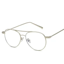 Новинка унисекс Повседневная дикая синяя пленка классические очки для чтения Пилот Стиль очки мода личности без градуса чтения стекла