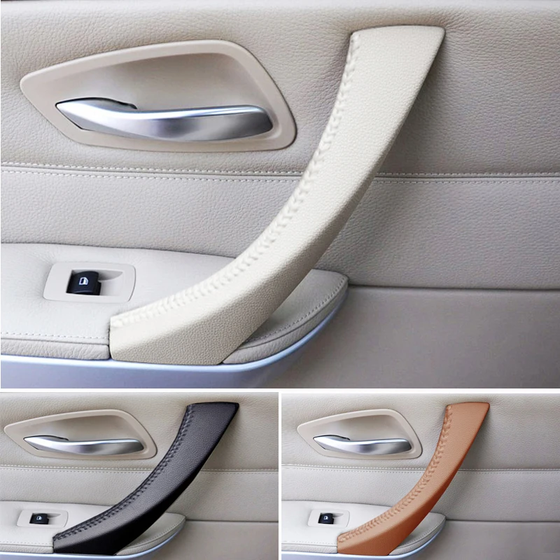 LHD для BMW 3 серии E90 320 325 330 318 2005 2012 кожаная дверная ручка из микрофибры Натяжной