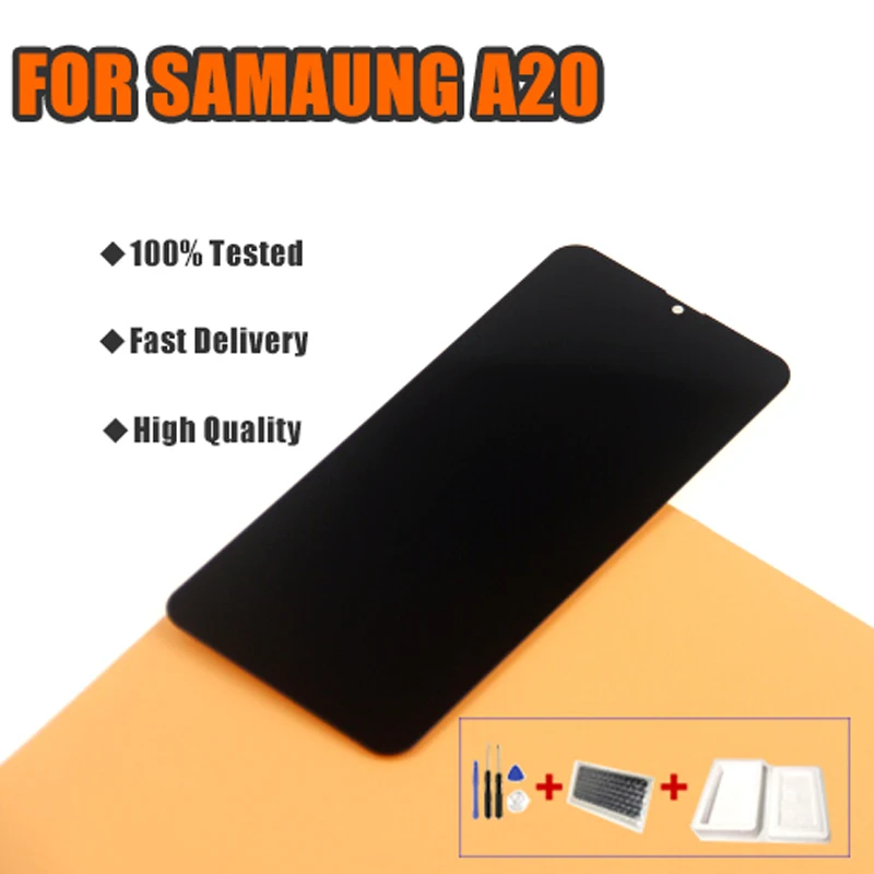 Для samsung Galaxy A20 A205 SM-A205F дисплей ЖК-экран Замена для samsung A20 ЖК-экран A205F модуль дисплея
