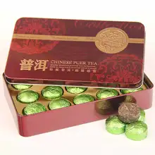 Лет клейкий рис сырой Pu'er мини туоча, Pu-erh Shen Pu'er подарочная упаковка 90 г