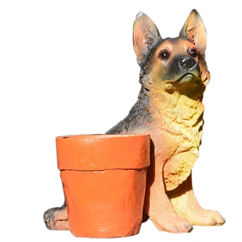 

Animal Flowerpot Succulent Pot Plants Wolf Dog Flower Pot Planter Pots for Home Garden Decoration