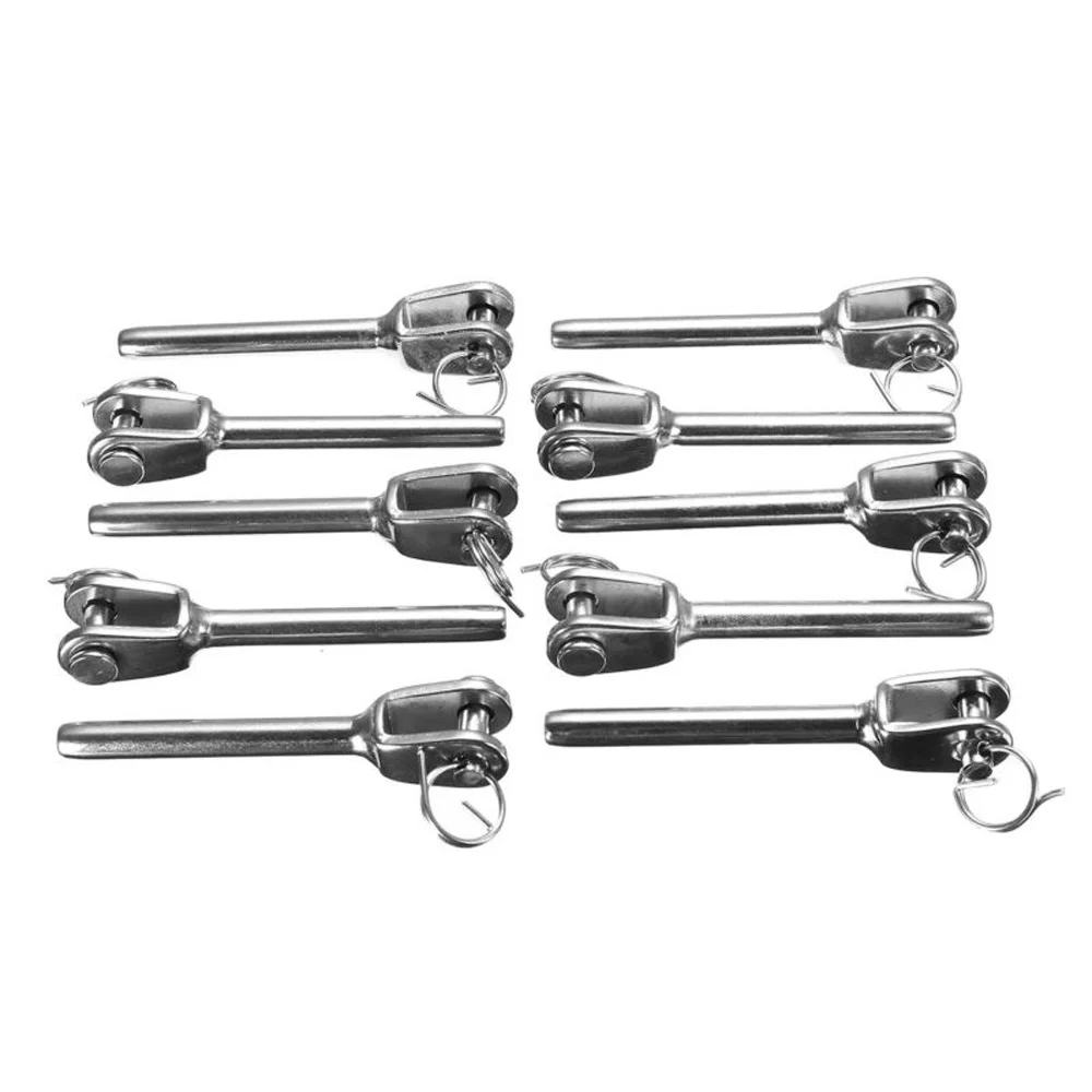 

40x Stainless Steel Turnbuckle Screw Balustrade Kit Wire Rope Cable Handrail DIY
