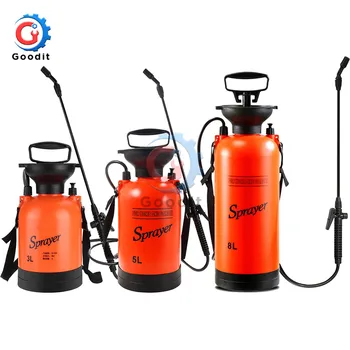 

Lawn Garden Pump Sprayer 3L/5L/8L Portable Pressure Disinfection Atomizer Pressure Relief Valve Shoulder Strap for Fertilizer