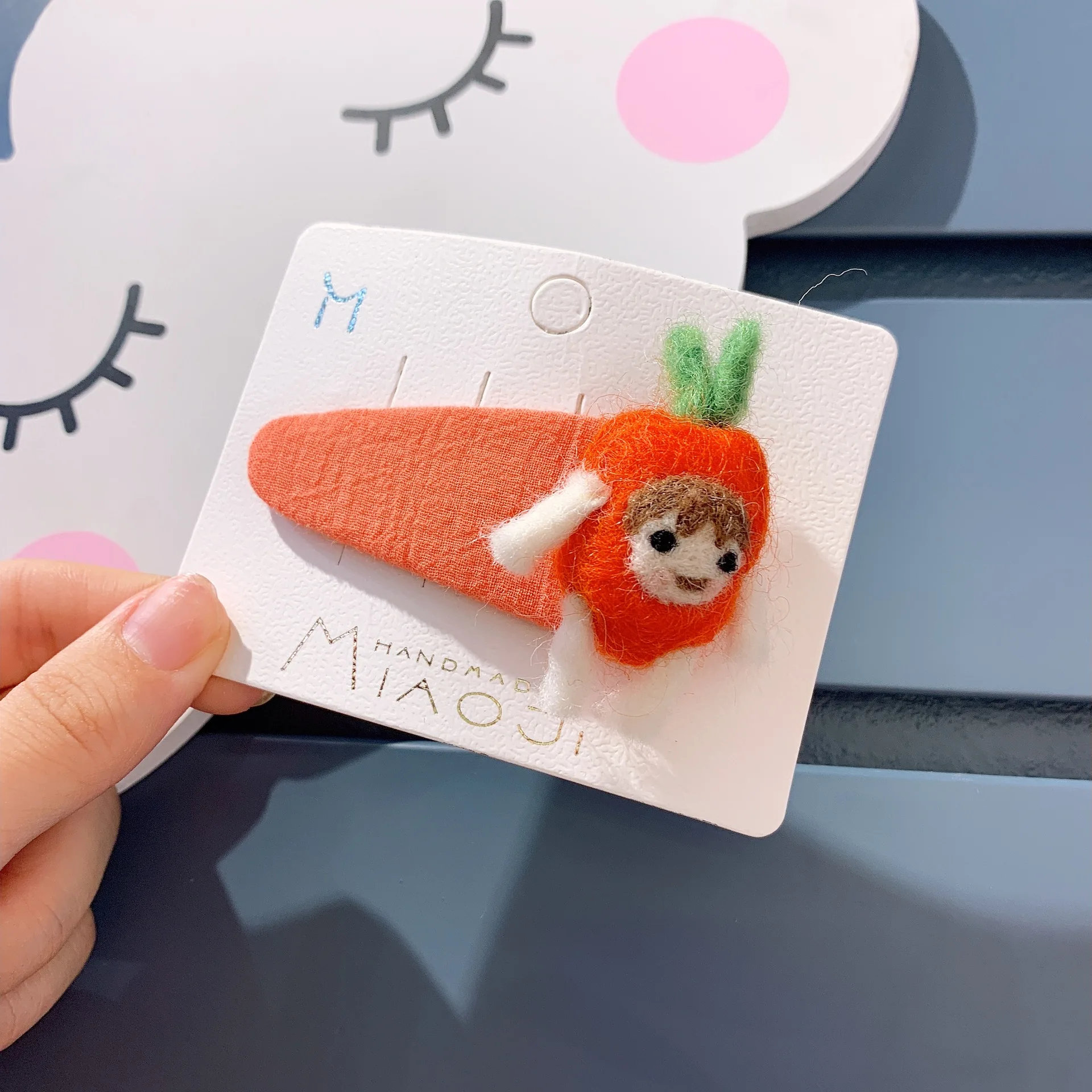 Корейский шерстяной мультфильм фрукты овощи куклы милые дети девочки BB заколки для волос заколки головы носить волосы Accessories-SWC5-W2 - Цвет: 3
