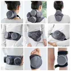 SHARE HO Smokeless Moxa Bag With Copper Box Rolls Burner Chinese Moxibustion Heating Therapy Acupuncture Health Points Meridian
