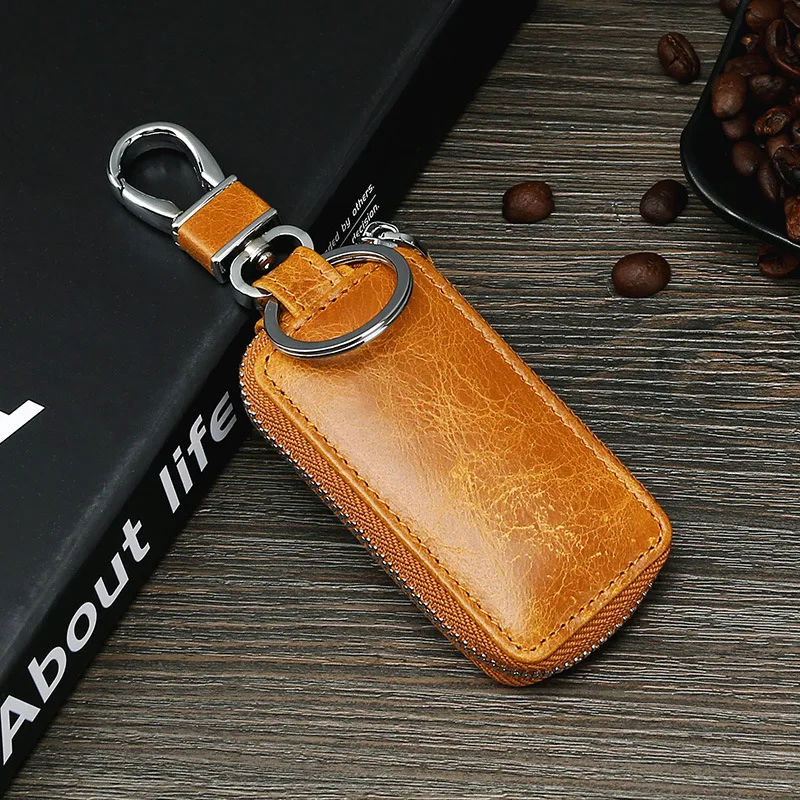 

Cowhide business key holder for both men and women