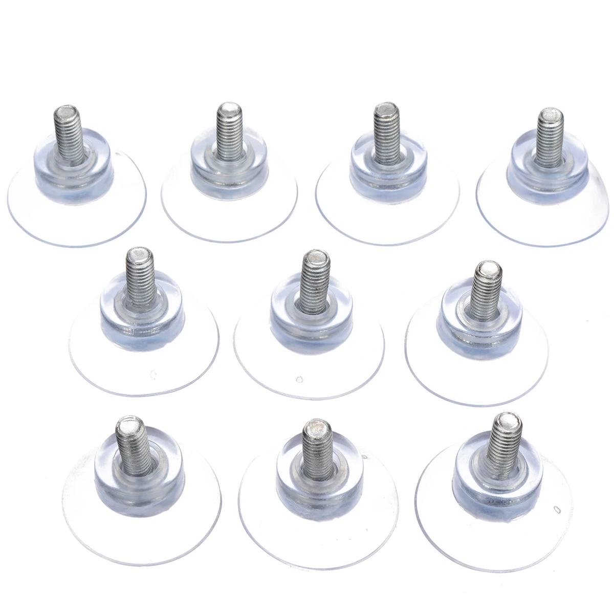 10Pcs Rubber Strong Suction Cup With M6 Screw Replacements for Glass Table Tops W/M6 Screw Toilet Plungers