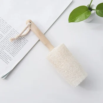

Cup Bottle Brush With Handle Natural Loofah Scrubbing Kitchen Cleaners For Washing Cleaning Utensils Tool