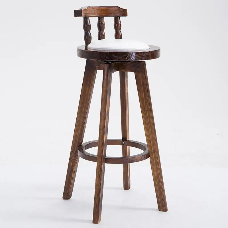 Американский барный стол и стул сочетание Ретро высокий табурет сочетание кофе магазин твердой древесины стол Досуг барный стул - Цвет: Style 8