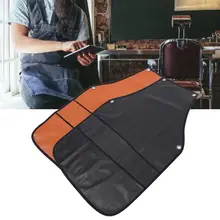 Накидка для стрижки волос из искусственной кожи парикмахерский Фартук водонепроницаемый регулируемый стрижка рабочая одежда фартук для парикмахера