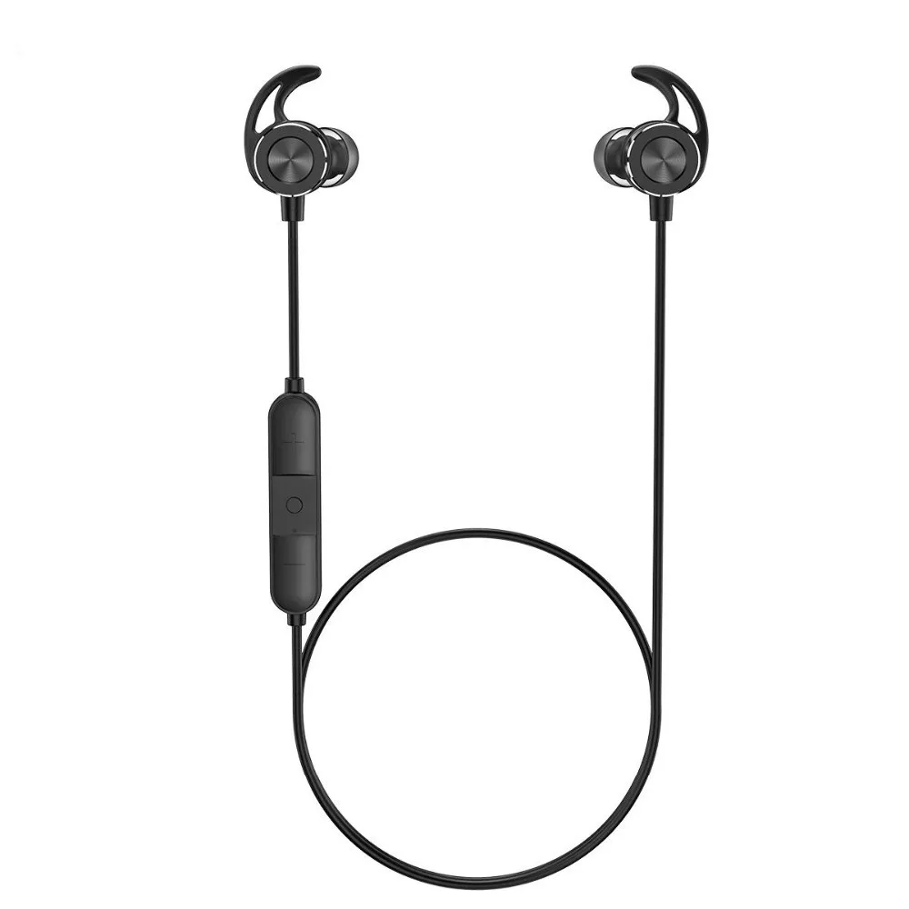 ROCKSPACE, водонепроницаемые, IPX67, Bluetooth, беспроводные наушники, 3D стерео, hi-fi звук, гарнитура, магнитная, для игры, с микрофоном, для телефонов - Цвет: Black