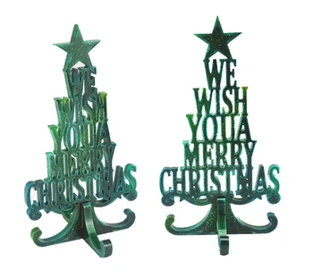 

Christmas Tree Ornaments Epoxy Resin Mold Merry Christmas Home Decor Art Mould