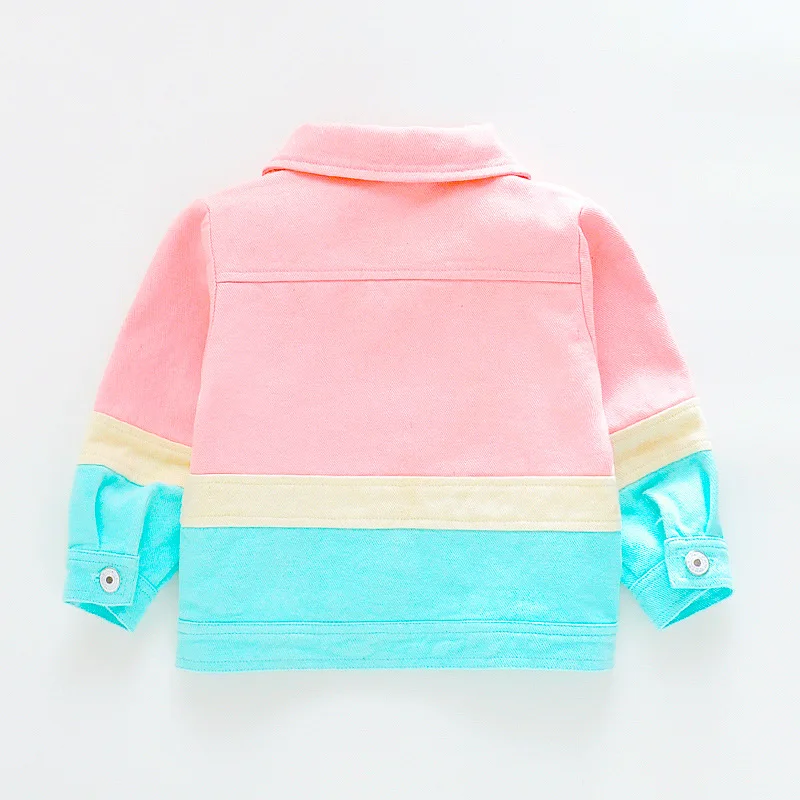 WeLake/корейские весенне-осенние пальто и куртки в горошек для маленьких девочек; Новая модная свободная и Удобная верхняя одежда на молнии; одежда для детей