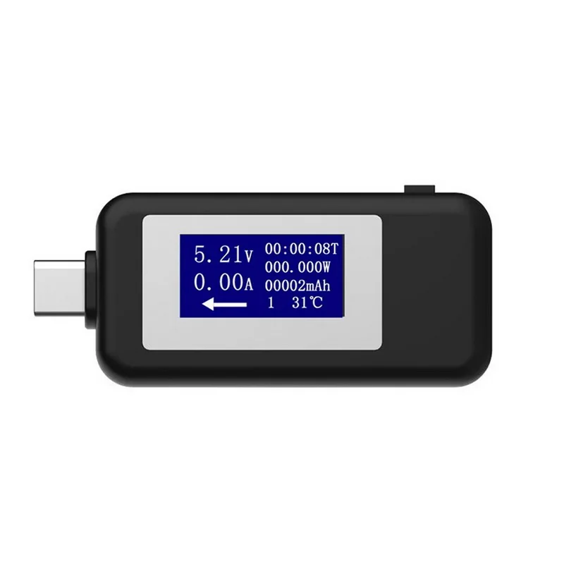 Type-C Tester DC USB тестер тока 4-30 в измеритель напряжения Амперметр цифровой монитор измеритель напряжения Емкость зарядное устройство детектор для смартфона - Цвет: Type-C Tester