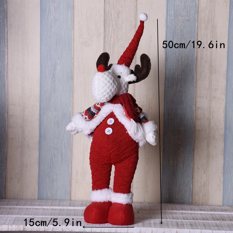 Санта Клаус снеговик лося navidad куклы стоящая Navidad Статуэтка рождественские украшения для дома год Счастливого Рождества - Цвет: SDZS24703