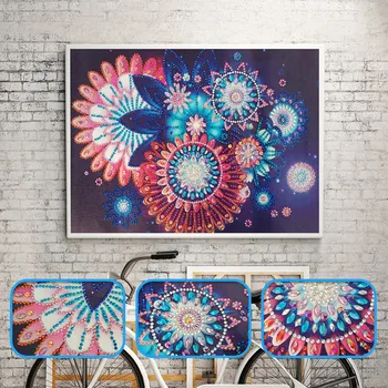 

5D DIY diamond embroidery crystal diamond painting reincarnation flower special-shaped rhinestone diamond painting cross stitch