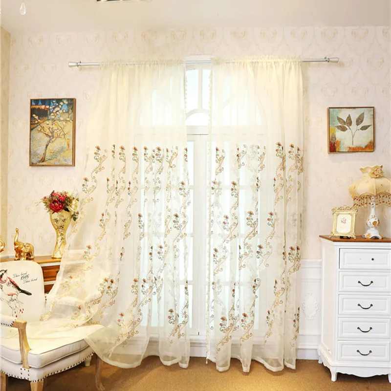 Tenda Trasparente In Pizzo Bianco - Stile Vintage, 100x60 Cm, Perfetta Per Sala O Camera - Foto 2