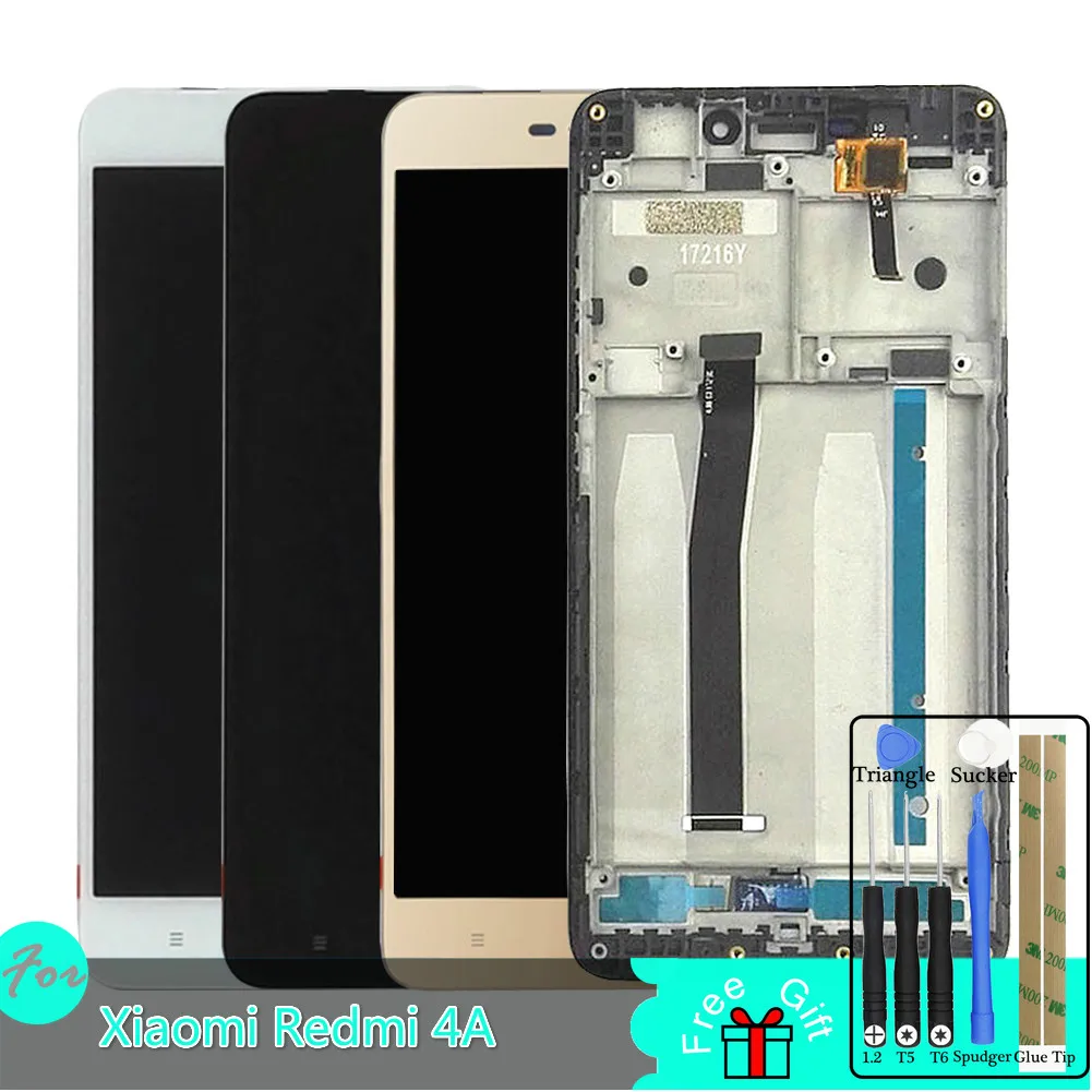 

LCD Display For Xiaomi Redmi 4A Touch Screen Digitizer Panel Replacement Parts Assembly