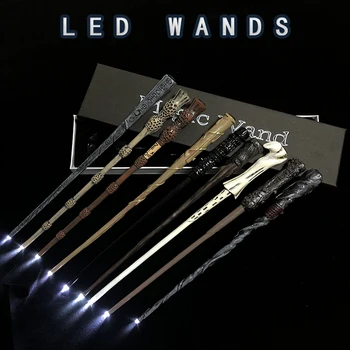 

19 Kinds of Light Magic Wand Potters Cosplay Sirius Hermione Dumbledore Snape Voldmort Magic Wand Harried with Gift Box Packing