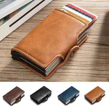 

Anti-theft Swipe Card Bag Anti-magnetic Double-layer Automatic Card Bag Wallet