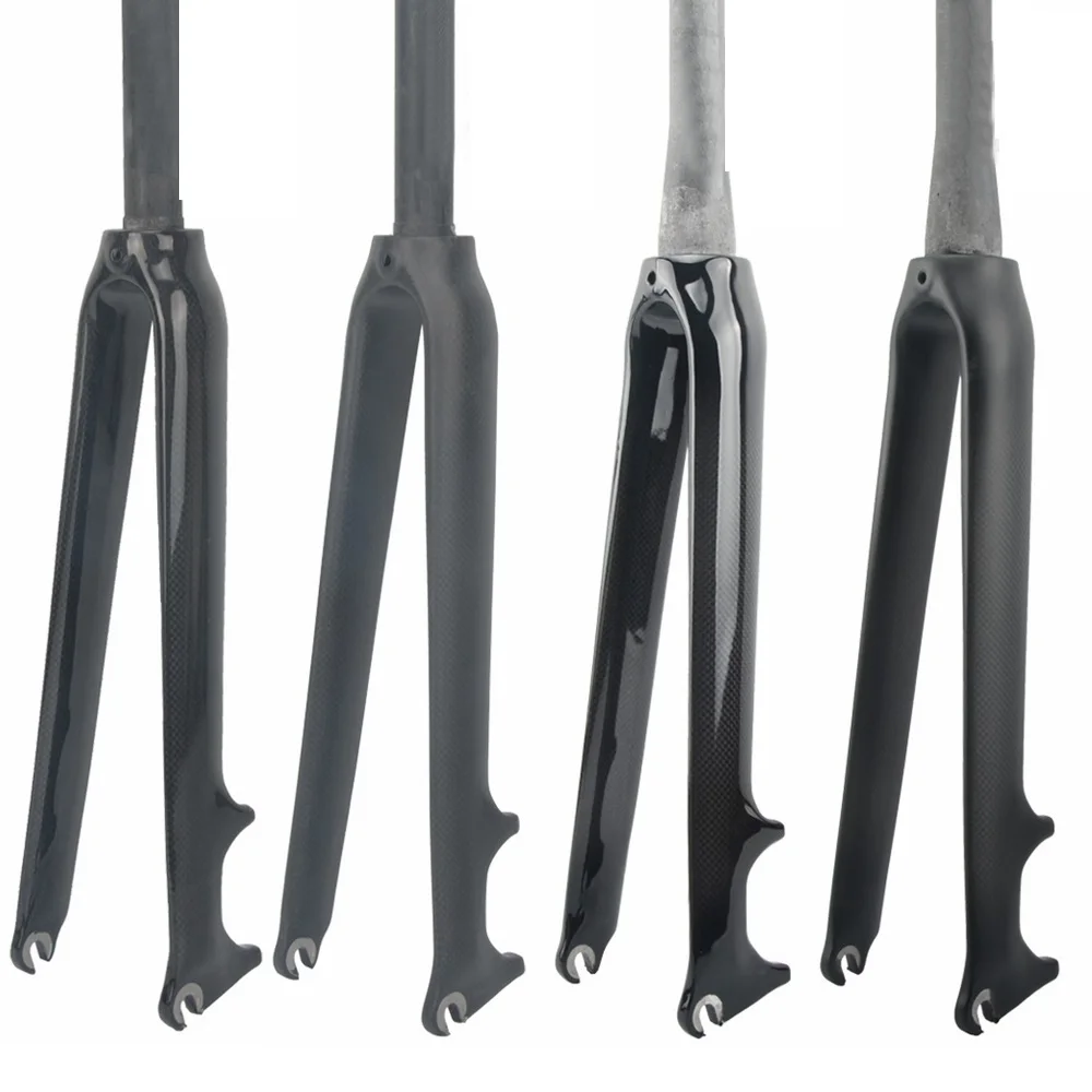 Full Carbon Fiber Road Bike Fork Hard Fork Bicycle Parts Disc Brake Max 700*25C Super light 396g