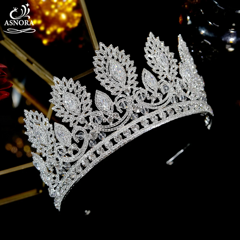 Acessórios de Cabelo do Casamento das Senhoras Acessórios de Cabelo Coroas de Asnora e Tiara Coroa de Cristal do Aniversário da Princesa Nupcial Bandana A00920 1 Joias para o cabelo