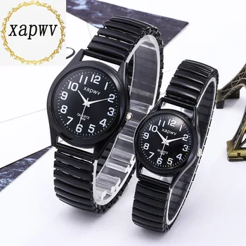 

Simple Men Women Wristwatches Couple Flexible Stretch Band Quartz Watches Fashion Man and Ladies Dress Clock Watches C109