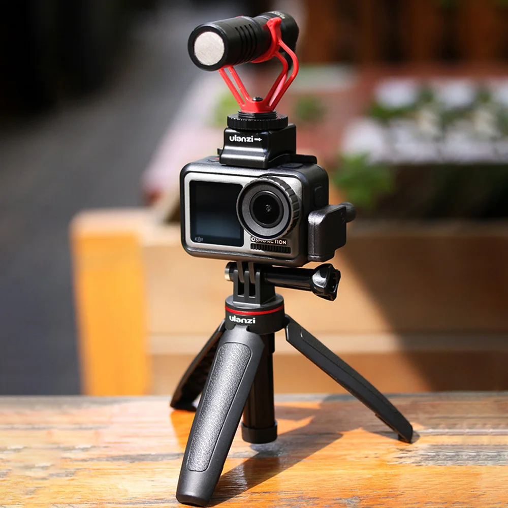 Ulanzi MT-09 Extend Gopro Vlog Tripod Mini Portable Tripod for Gopro Hero 8 7 6 5 Black Session Osmo Action Camera