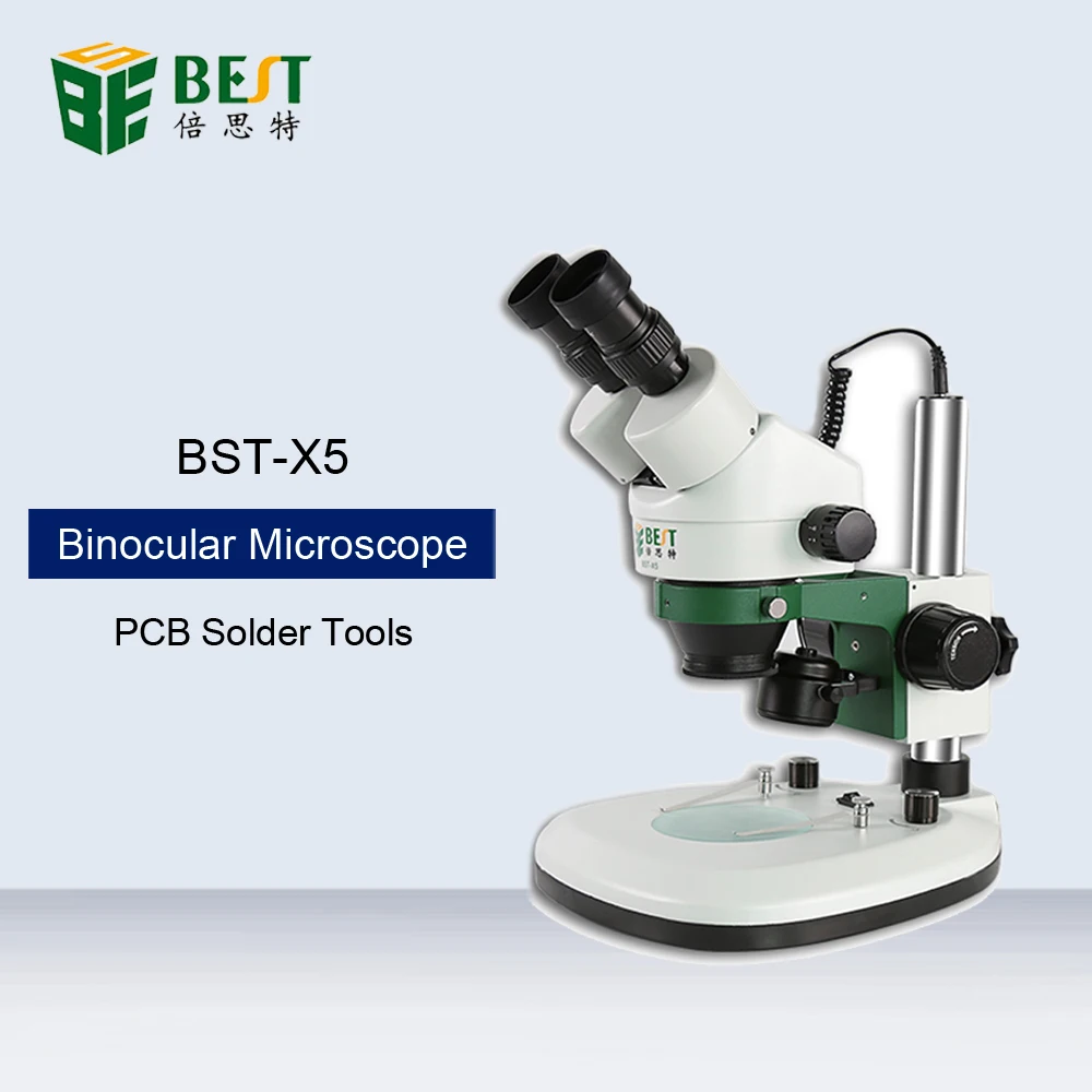 BST-X5 бинокулярный стерео микроскоп 7-45X непрерывный зум для телефона процессор Материнская плата ремонт PCB припой минеральный просмотр