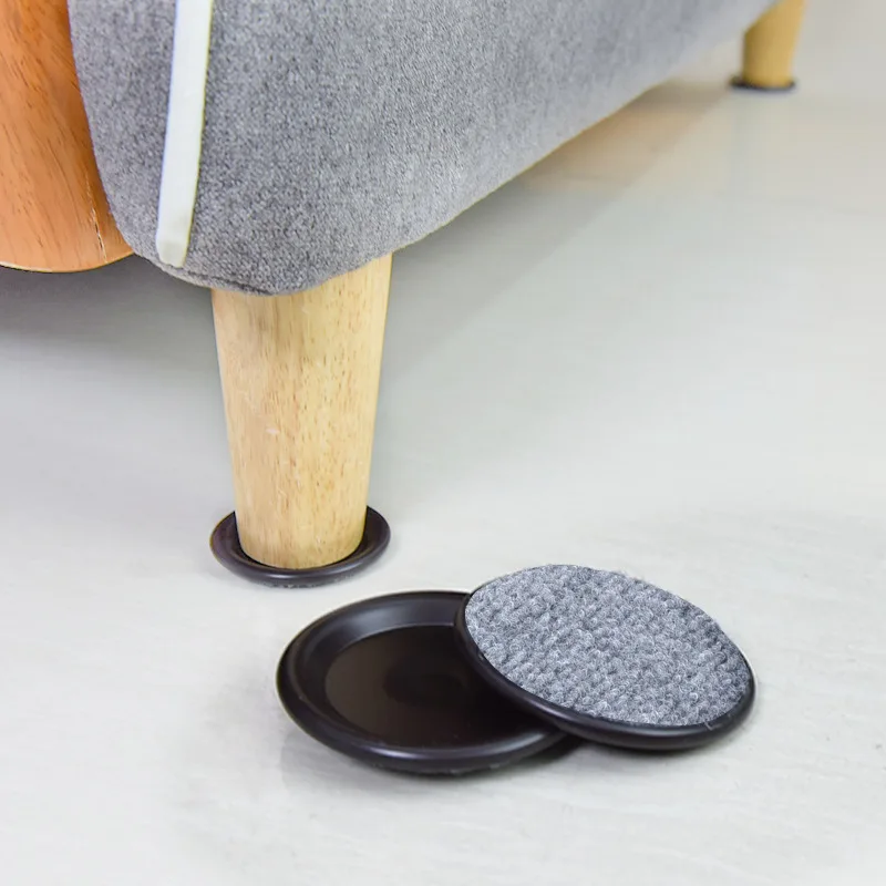 4 Pieces Chair Feet Cover Mat Floor Protector Felt Furniture Sofa Leg