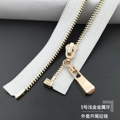 80cm 5# металлическая молния для шитья одежды diy пальто пуховик жилет молния 60 см 70 см 80 см 90 см 100 см 1 шт. медная Съемная молния - Цвет: 80cm