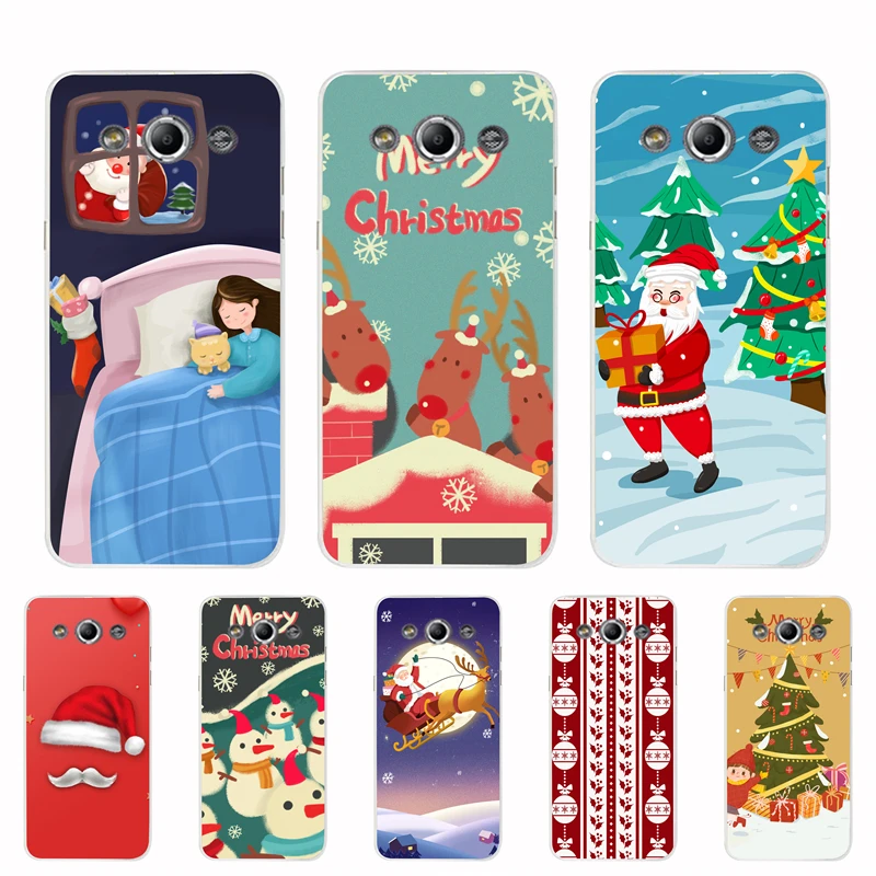 Christmas Case For Samsung Galaxy Xcover 3 Cover Soft Silicon Back Cases for XCover3 G388F Shell Painted New Year |