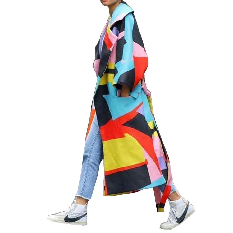 Новинка 2019 женское длинное шерстяное пальто винтажное зимнее Осеннее