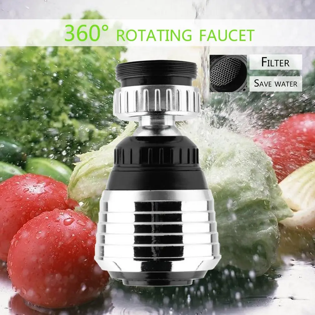 

360dregrees Rotatable Faucet Swivel End Diffuser Water Saving Adapter Device Anti-Splash Shower Bath Valve Filter for Home Use