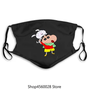 

2020 Summer Men Top Divertente maschera Pastello carino Shin Chan e cane Maschere di cartone animato Harajuku Top Hip Hop Mavel