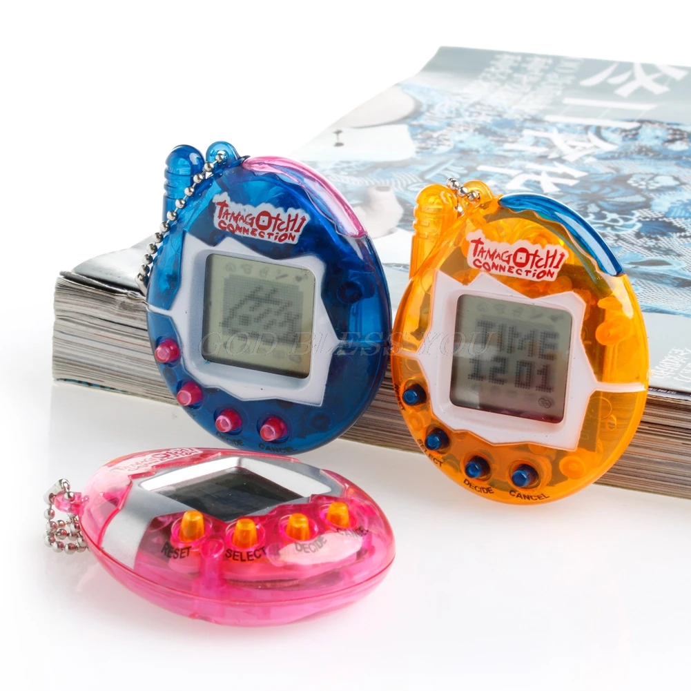 Mini 1Pc 90S Nostalgic 49Pets Virtual Cyber Unisex Pet Game Child Toy Key Tamagotchi Buckles Nice Christmas Gift Drop Shipping |