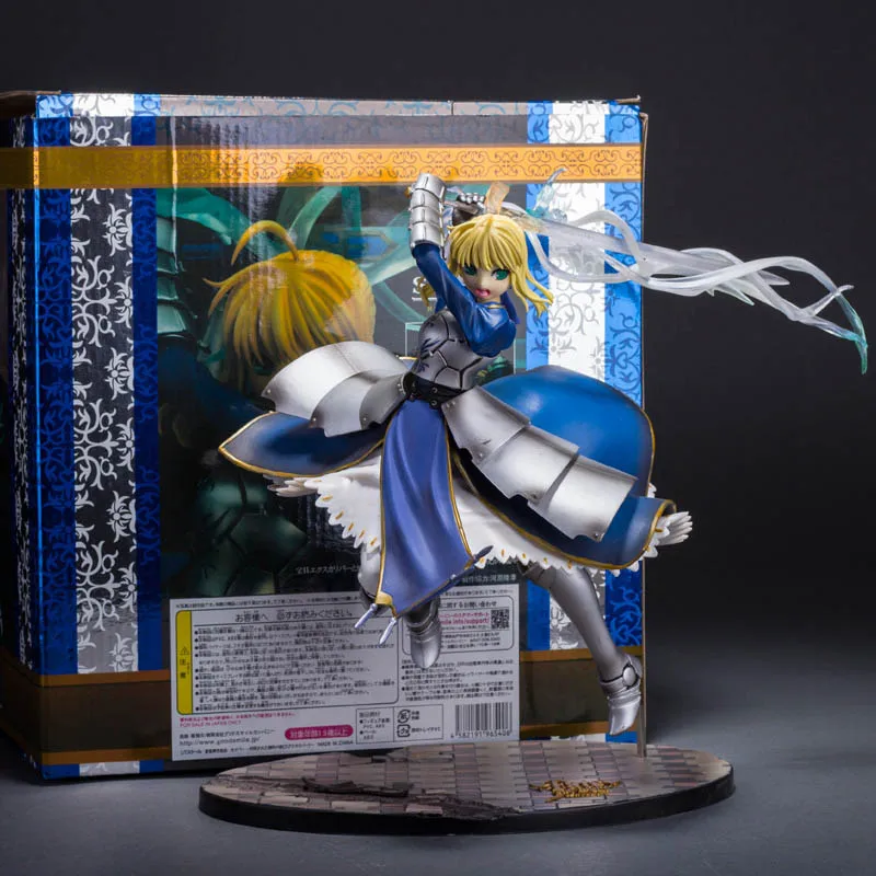 

Fate Stay Night Fighting Ver. Saber Action Figure 1/7 scale painted figure Excalibur Ver. Saber PVC figure Toy Brinquedos Anime