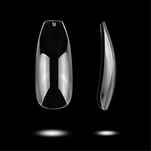 Маникюрные принадлежности готового продукта поддельные ногти общая упаковка балет поддельные ногти плоская голова кончик ногтей прозрачный 500 шт