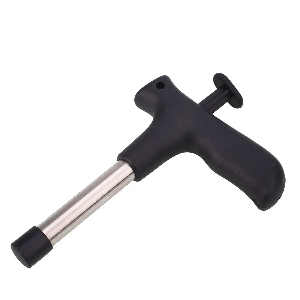 Black Portable Open Coconut Fruit Knife Drill Holes Opening Juice Tool Convenient - Цвет: Black