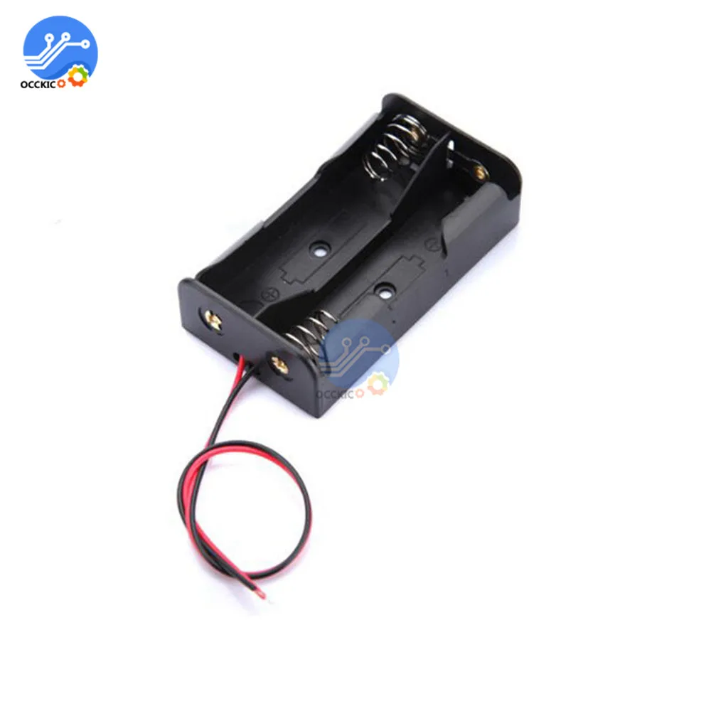 5 шт. пластиковые держатели для батарей AA 3 0 в 2AA|plastic battery|battery case storage boxplastic battery |