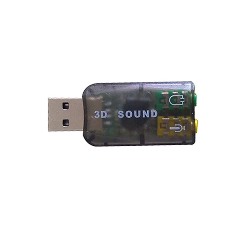 Виртуальный 5,1 канал трек 3D Звуковая карта динамик микрофон аудио адаптер для наушников NC99