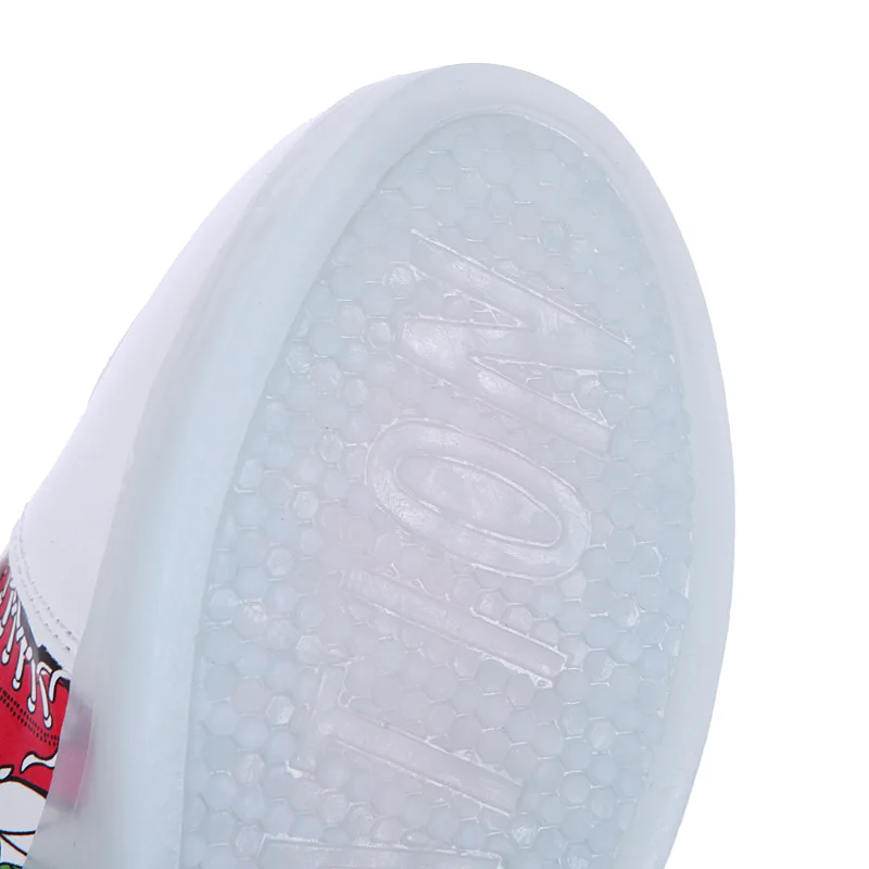 Size 25-35 LED Shoes for Kids Girls Boys USB Charge Glowing Lighted Shoes Kids Shoes with Lights Luminous Sneakers for Children