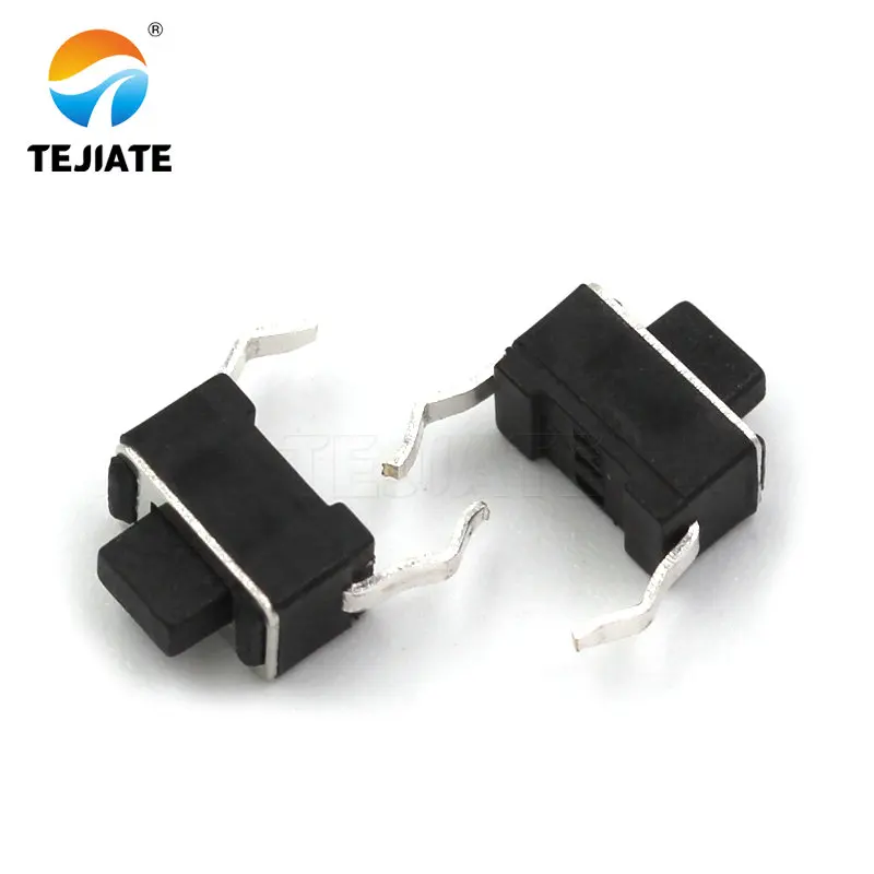 50PCS Patch Direct Insertion Horizontal-type 2 Feet Touch Key Microswitch Copper 2 Foot Side Press Button Switch 3*6*5MM