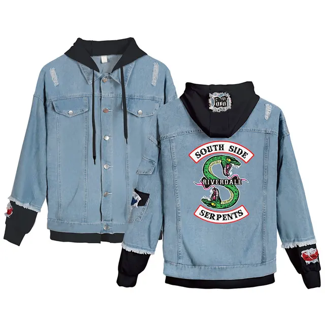 New Riverdale Denim Jacket South Side Serpents Streetwear Fashion Spring  Jean Women Jacket Cool Harajuku Denim Clothing Female|Jackets| - AliExpress