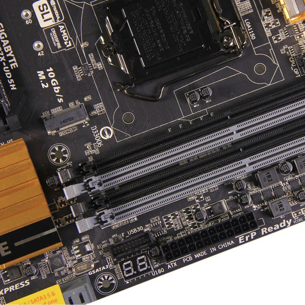Оригинальная б/у настольная Материнская плата Gigabyte Z97X-UD5H Z97 LGA 1150 Core i7/i5/i3/Pentium/Celeron DDR3 32G SATA3 ATX
