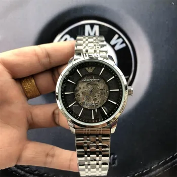 

Armani- Luxury Brand women Mechanical Watches men Watch Stainless Steel Strap wristwatch Top classic watch gift 71 orders