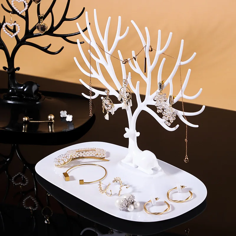 

Household Creative Desktop Jewelry Rack Northern European-Style Antlers Necklace Storage Shelf Bracelet Hand Jewelry Earrings Je