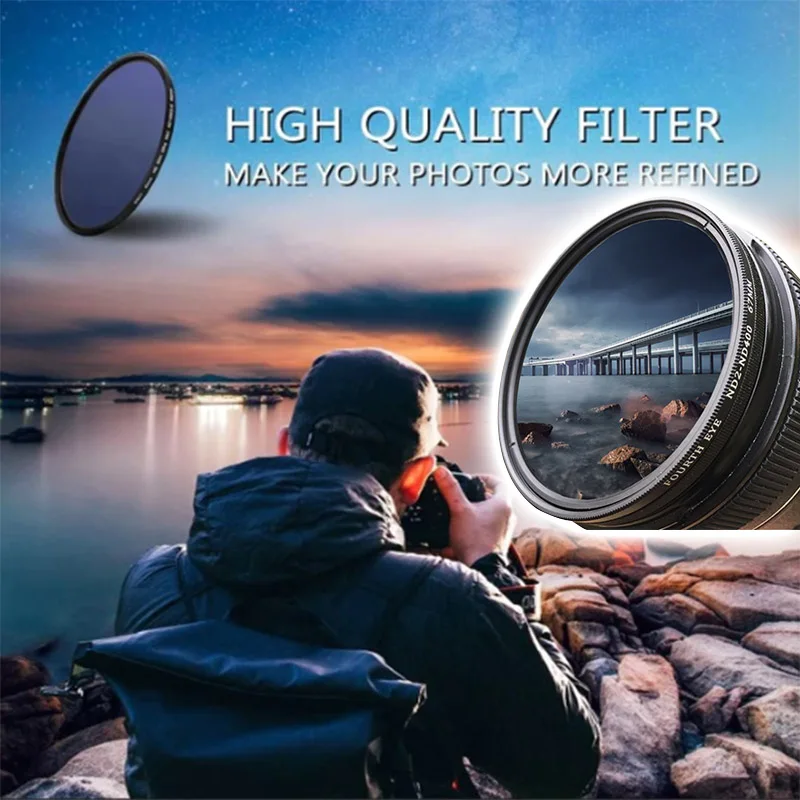 

ND2-400 Neutral Density ND Filter Fader Variable Adjustable Optical Glass Lens X-Best